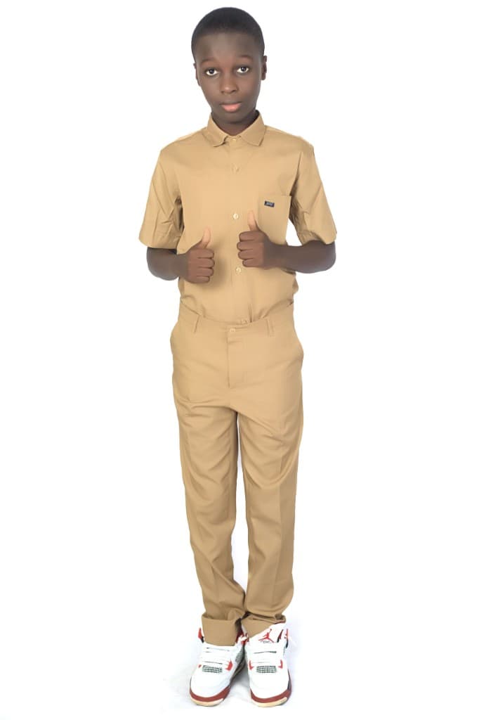 Ensemble beige garcon style classique