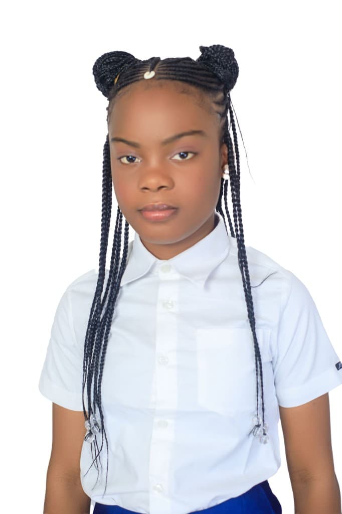 Robe bleue fille a volant
