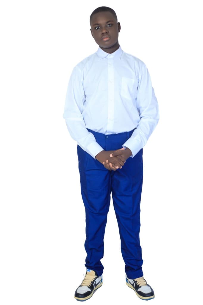 Chemise blanche garcon col classique